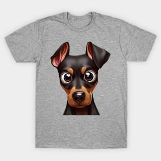 Lovable Doberman Pinscher Sketch T-Shirt